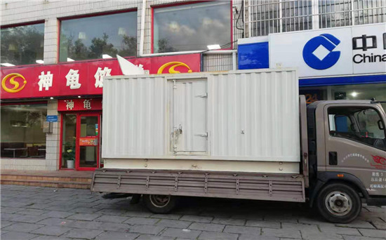 成县出租发电机施工案例